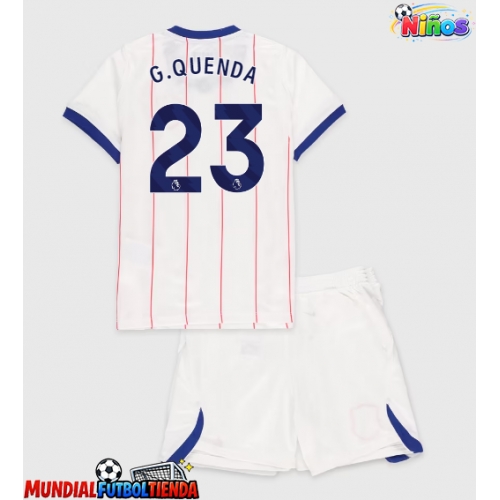 Camiseta Chelsea Geovany Quenda #23 Tercera Equipación Replica 2026-27 para niños mangas cortas (+ Pantalones cortos)